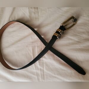 Brighton women's black leather belt size M/L
